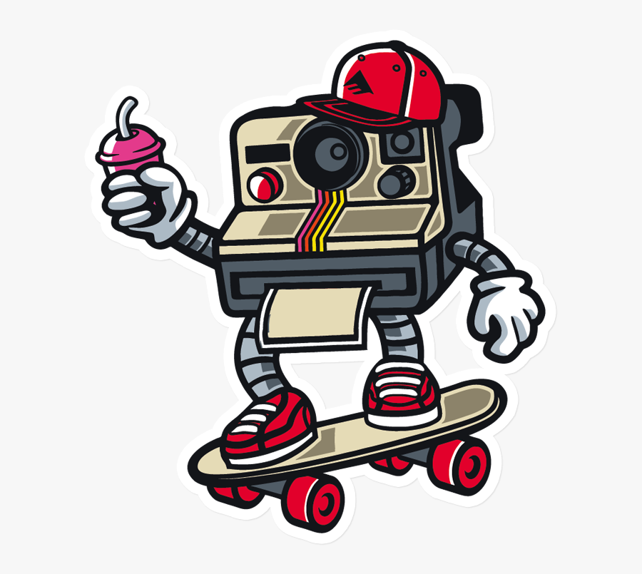 Polaroid Old School Tattoo, Transparent Clipart