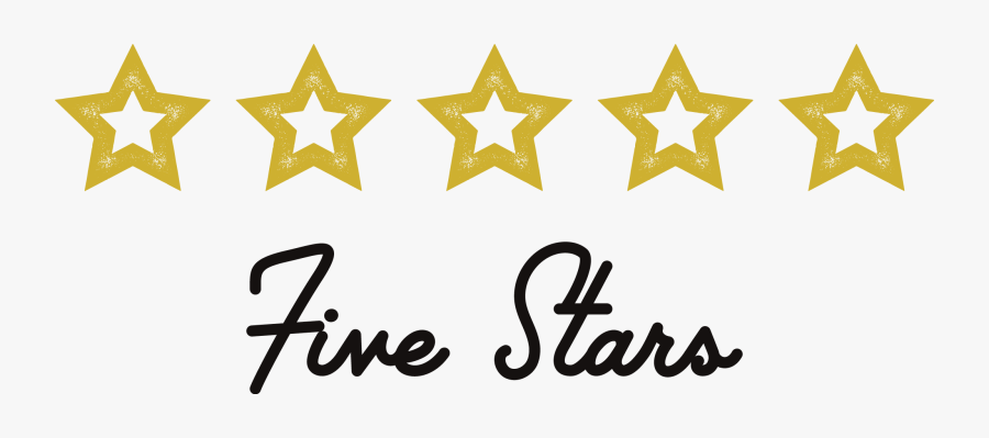 Five Stars, Transparent Clipart