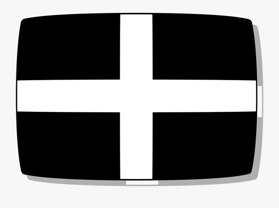 Baner Kernow - Cross, Transparent Clipart