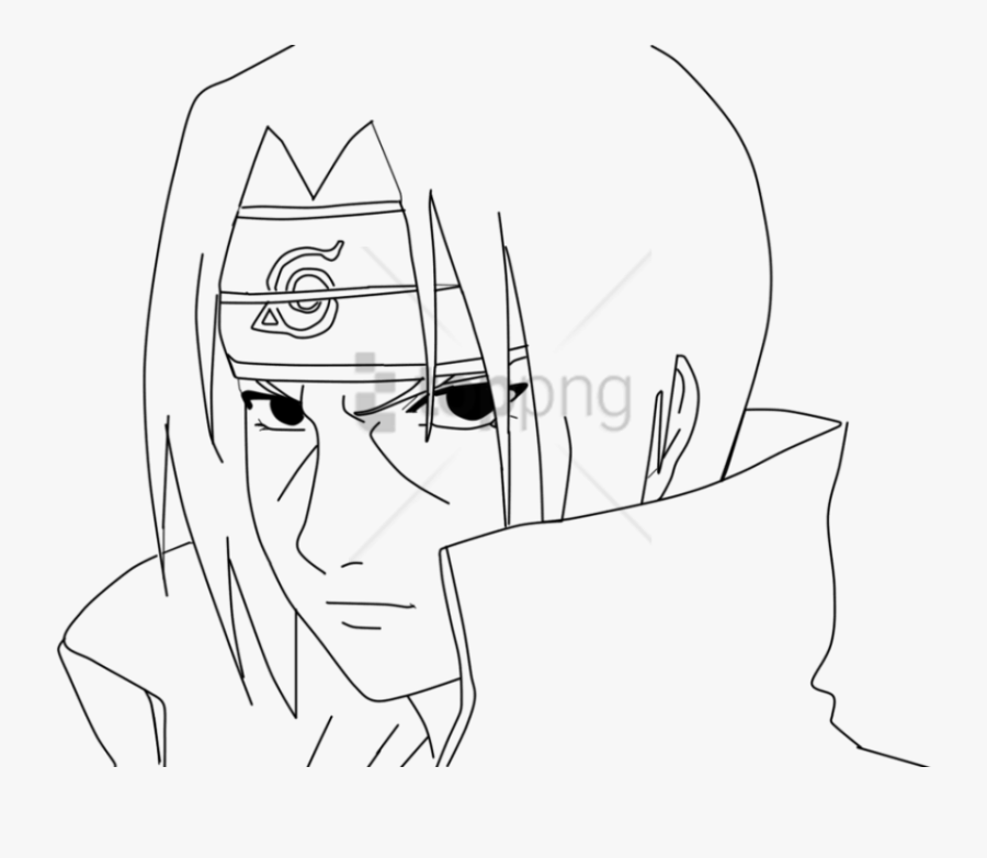 Frame Polaroid Lineart - Itachi Lineart, Transparent Clipart