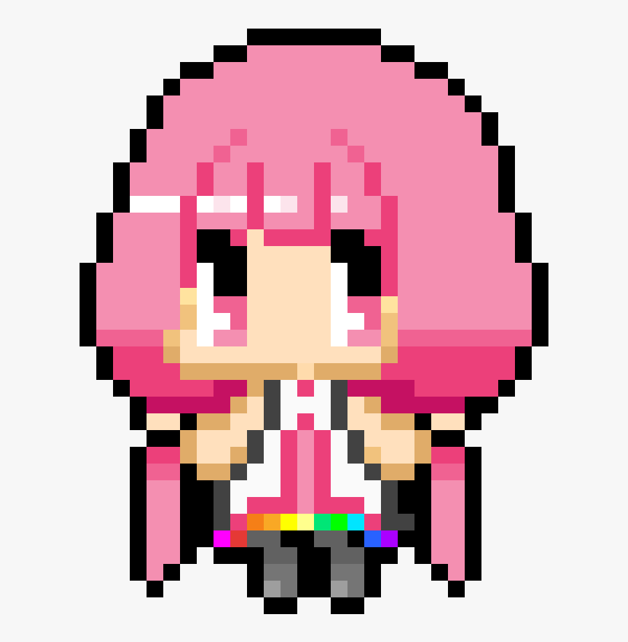 Simple Anime Pixel Art Clipart , Png Download - Simple Anime Pixel Art, Transparent Clipart