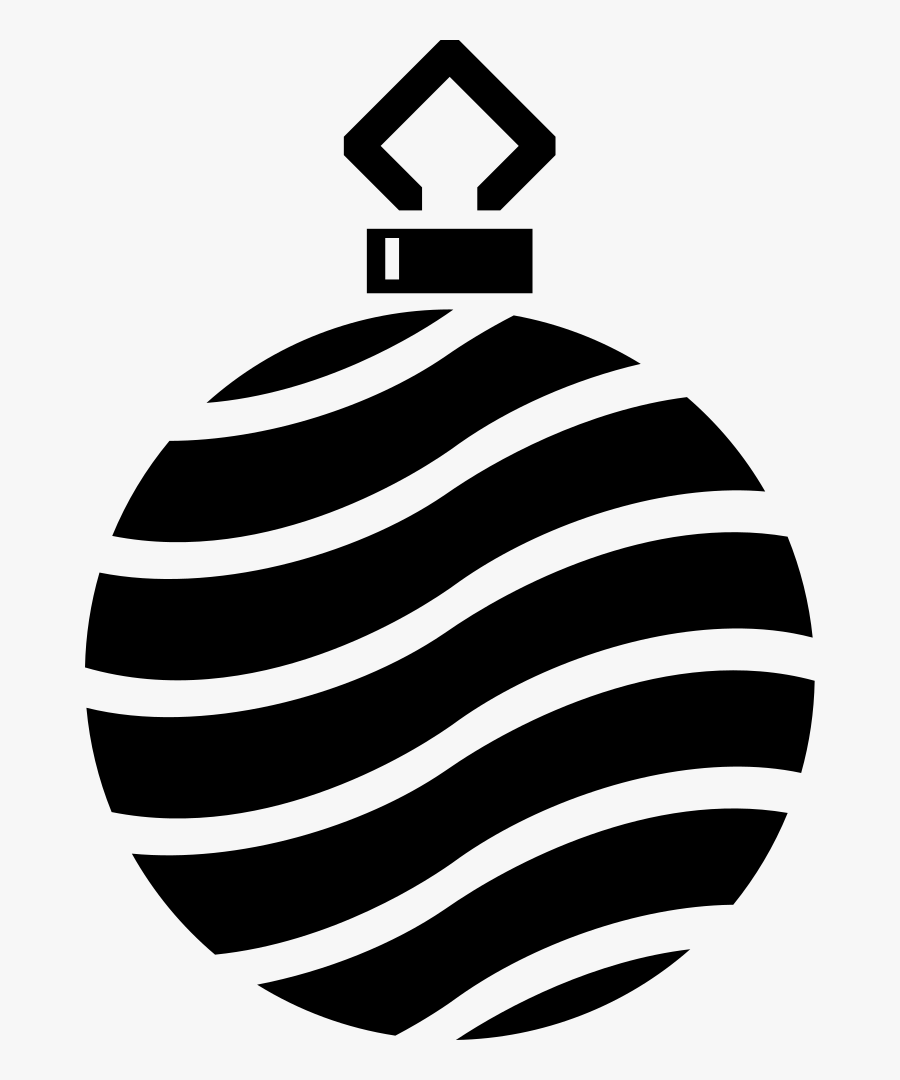 Simple Tree Bauble Silhouette, Transparent Clipart