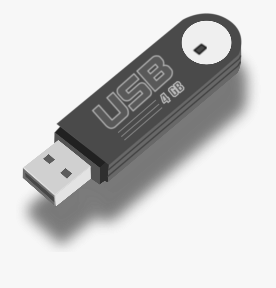 Hard Disk Flash Drive Clipart Vector Clip Art Free - Imagenes De Usb Png, Transparent Clipart