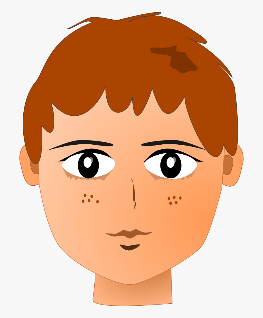 Clip Art Cute Teen Boys - Teenager Red Chin, Transparent Clipart