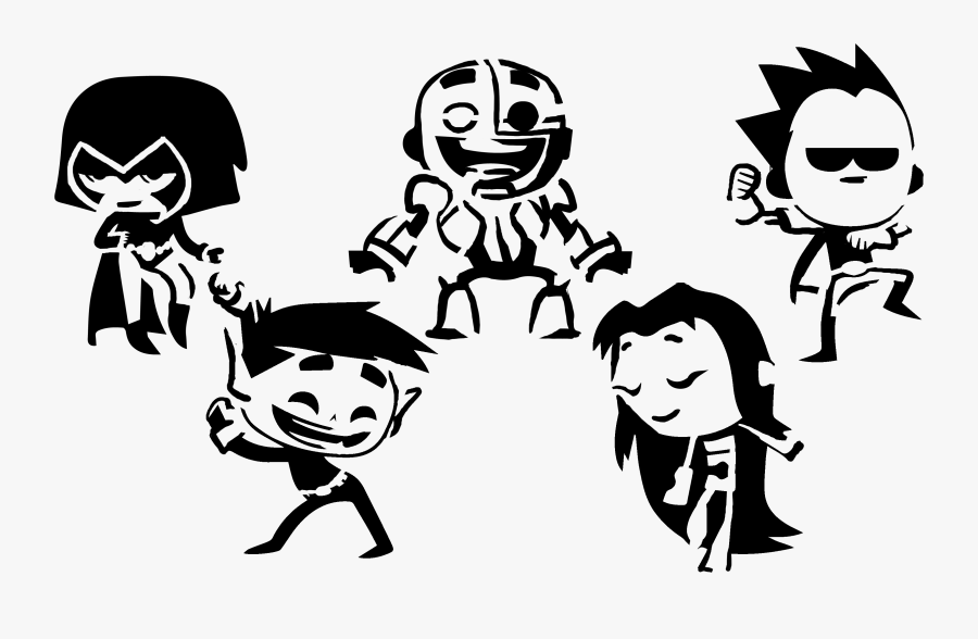 Transparent Teenage Friends Clipart - Teen Titans Go Svg, Transparent Clipart