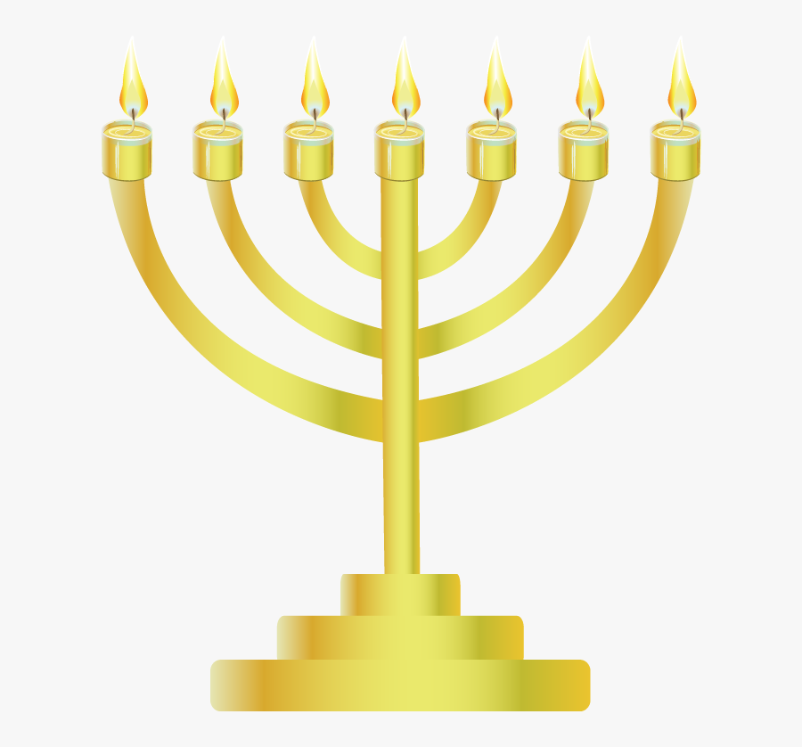 Hanukkah Clipart Hebrew - נרות חנוכה Png, Transparent Clipart