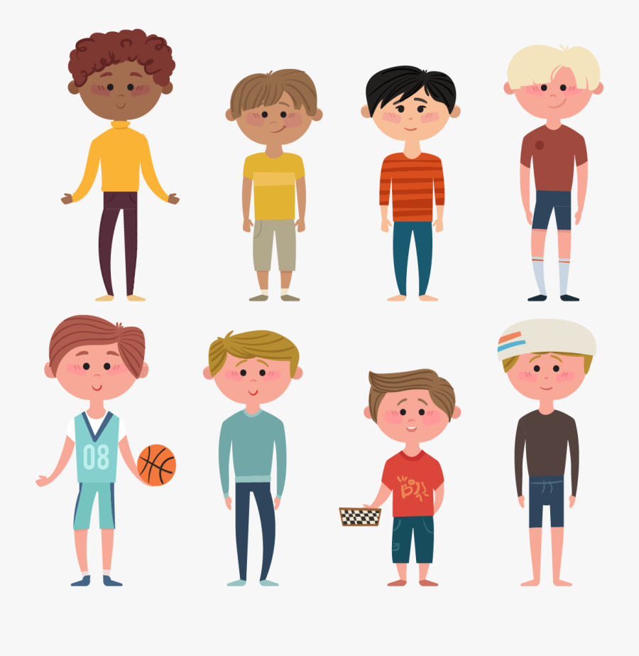 Teen Boy Image - People Cartoon Png, Transparent Clipart