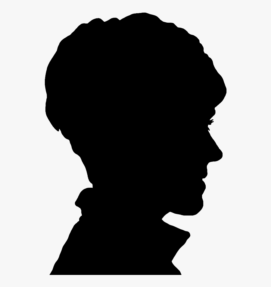 Face Silhouette Of Young Woman - Boy Face Silhouette Png, Transparent Clipart