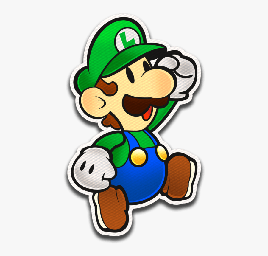 Free Png Download Paper Luigi Color Splash Png Images - Paper Mario Luigi Png, Transparent Clipart