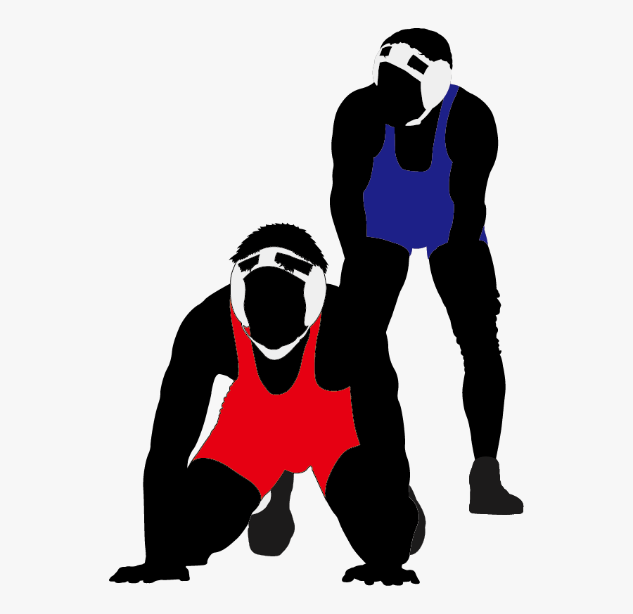 Wrestling Euclidean Vector Clip Art - Wrestling Silhouette, Transparent Clipart