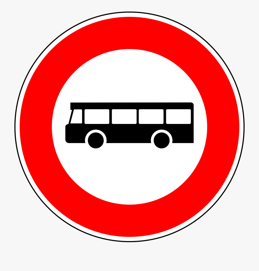 No Busses Traffic Sign Sign Free Picture - Down Steal This Album, Transparent Clipart