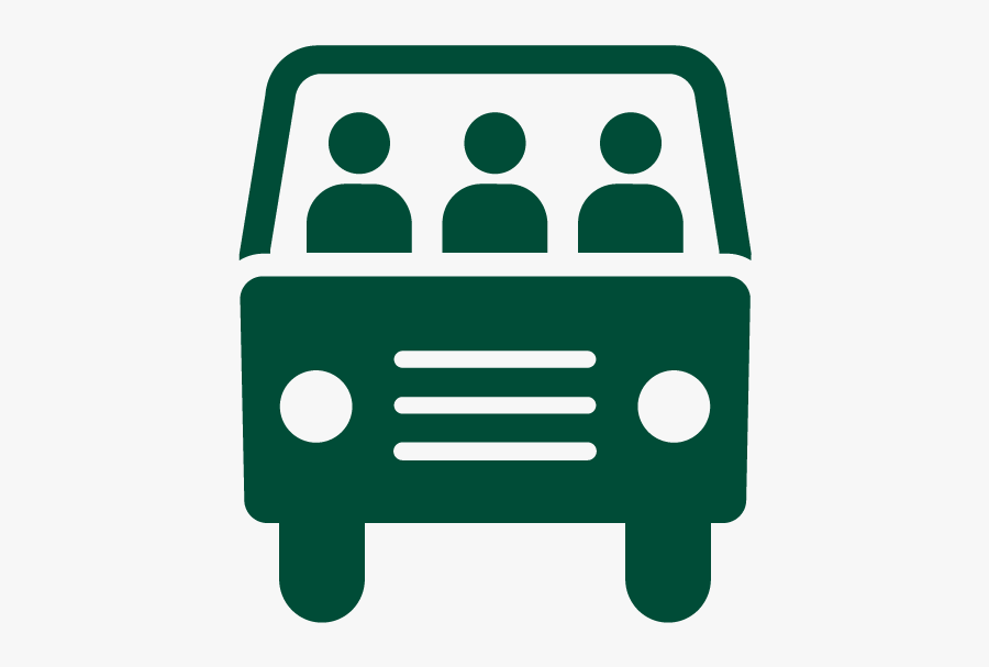 Vanpool Icon - Employee Commute Icon, Transparent Clipart