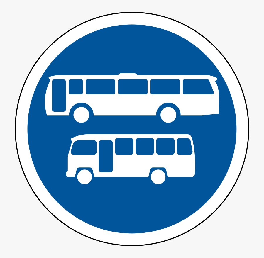 Road Signs For Bus Png, Transparent Clipart