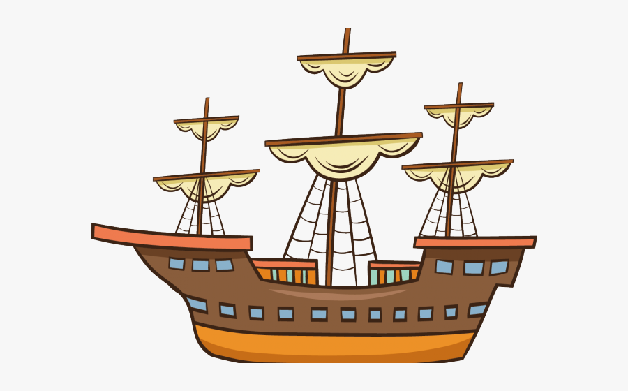 Caravel Ship Clipart is a free transparent background clipart image uploade...