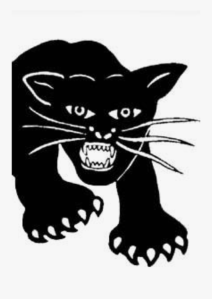 Cropped Black Panter Logo - Emory Douglas Black Panther Logo, Transparent Clipart