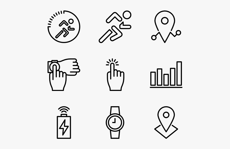 Smart Watch - Jacket Vector Icon, Transparent Clipart
