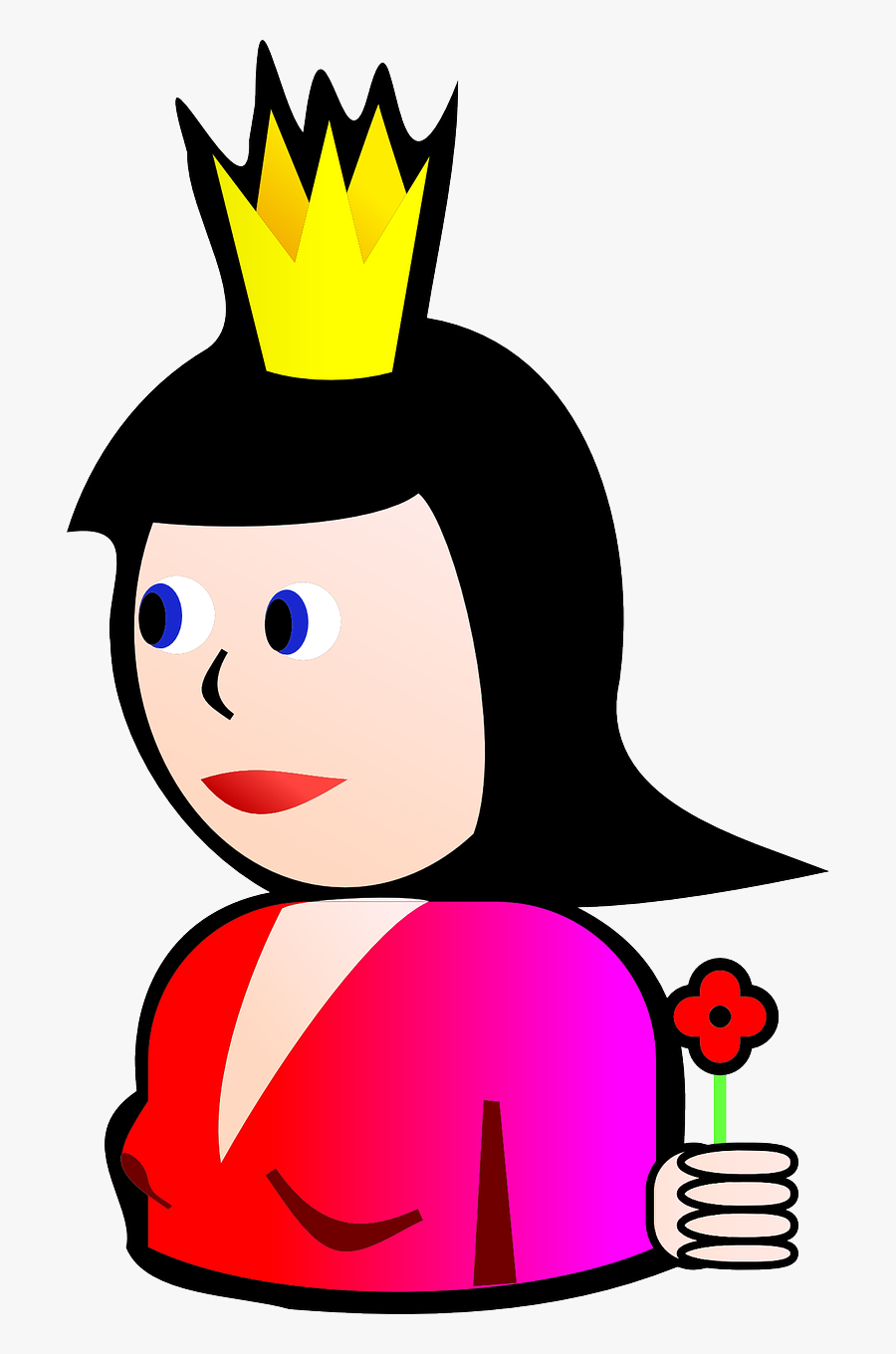 Queen Person Woman Free Picture - Simple Queen Of Spades, Transparent Clipart