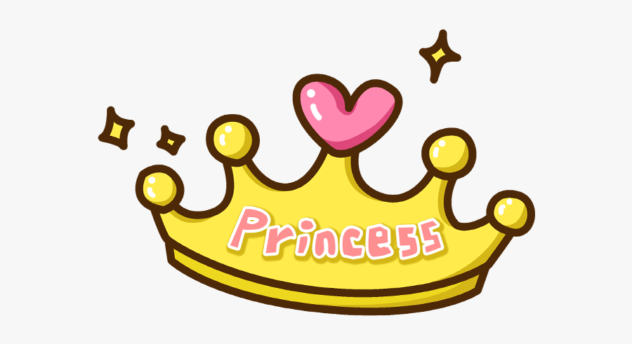 #emoji #princess #crown #hat #freetoedit #귀여운 #可愛い - Princess Crown Cartoon, Transparent Clipart