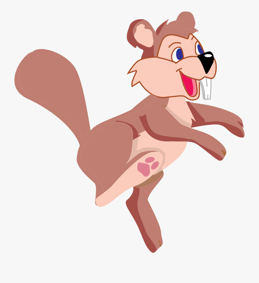 Happy Beaver Dancing Free Picture - Cartoon Animals Dancing Clipart, Transparent Clipart