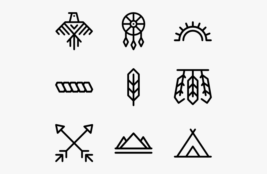 American Tribal Symbols - Native American Symbols Png, Transparent Clipart