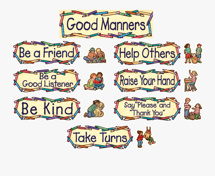 Good Manners Kullabs Com - Chart For Good Manners, Transparent Clipart