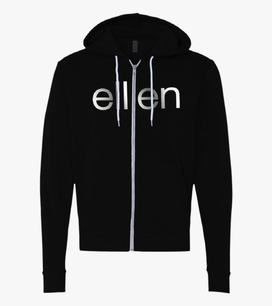 Ellen Show Be Kind Zip Hoodie- Black - Hoodie, Transparent Clipart