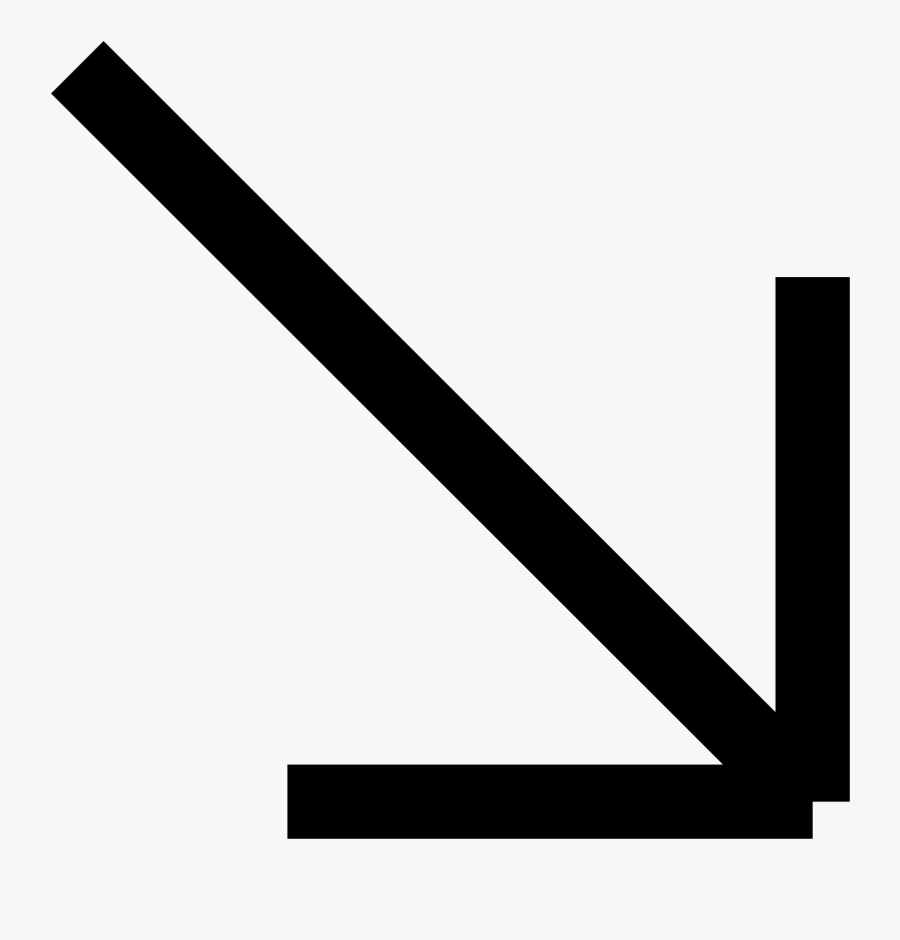 Arrow Down To The Right Clipart , Png Download - Diagonal Arrows Png, Transparent Clipart