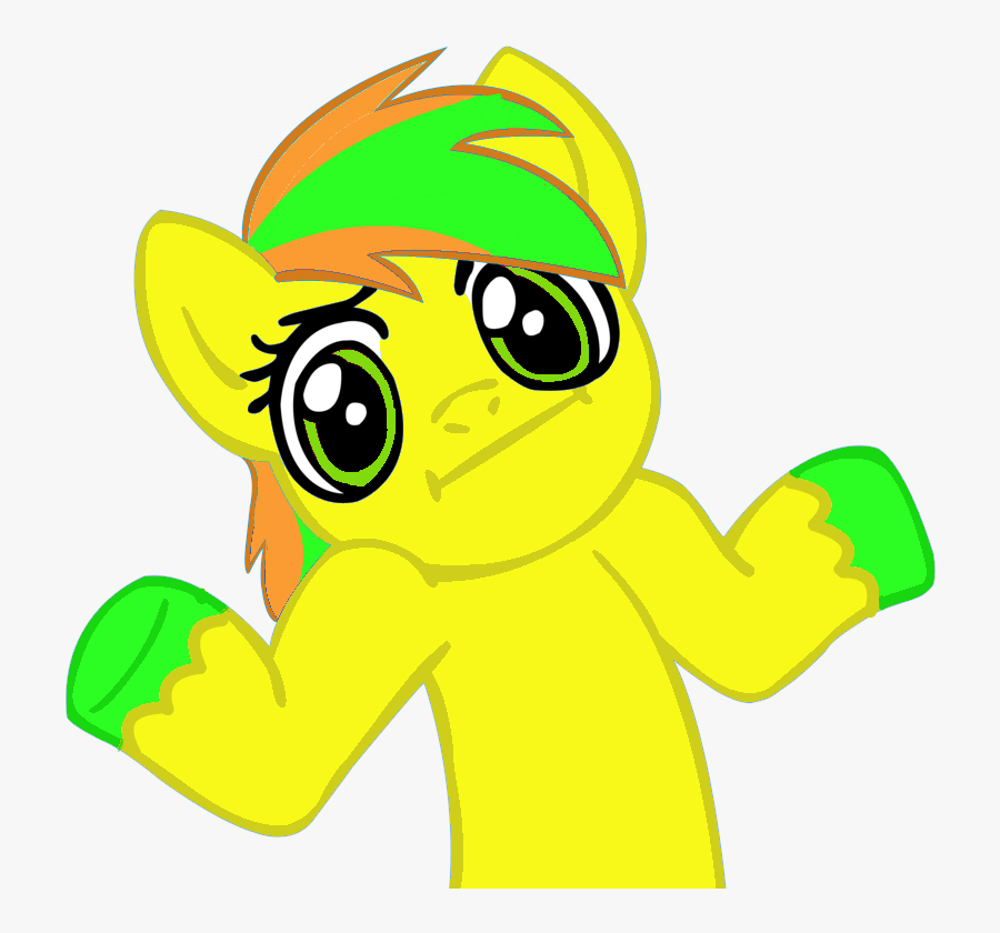 Rainbow Dash I Don T Know, Transparent Clipart