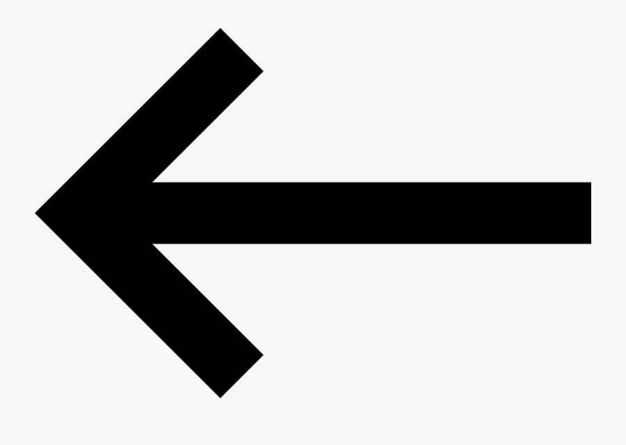 Left Arrow - Black Arrow Key Png, Transparent Clipart