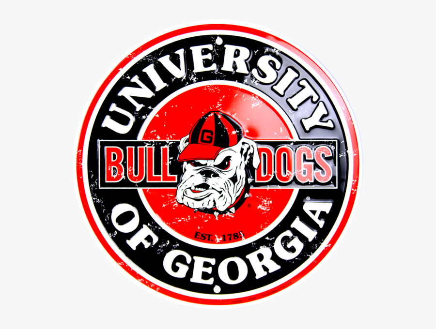 Georgia Bulldogs Circle Sign - Red Truck Beer Logo, Transparent Clipart