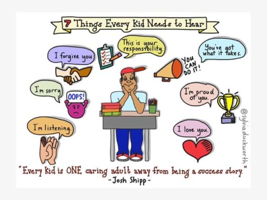 7 Things Every Kid Needs To Hear, Transparent Clipart