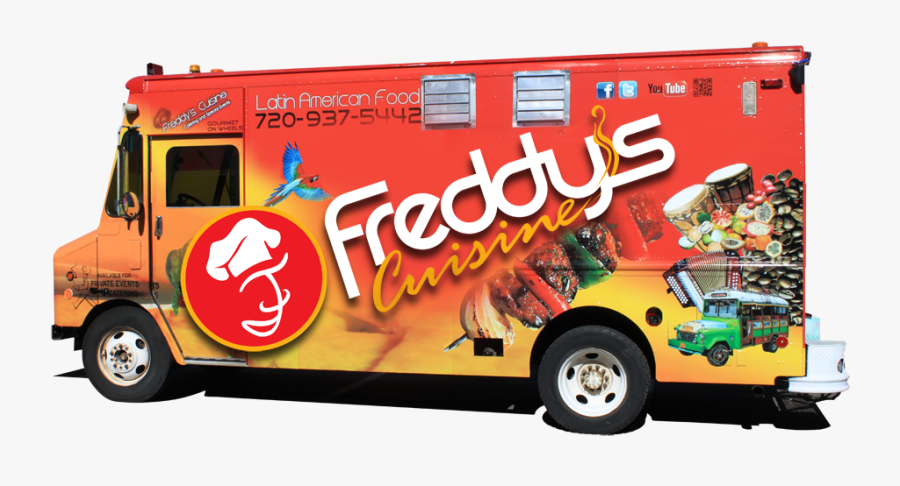 Transparent Food Truck Clipart - Freddy's Food Truck Denver, Transparent Clipart