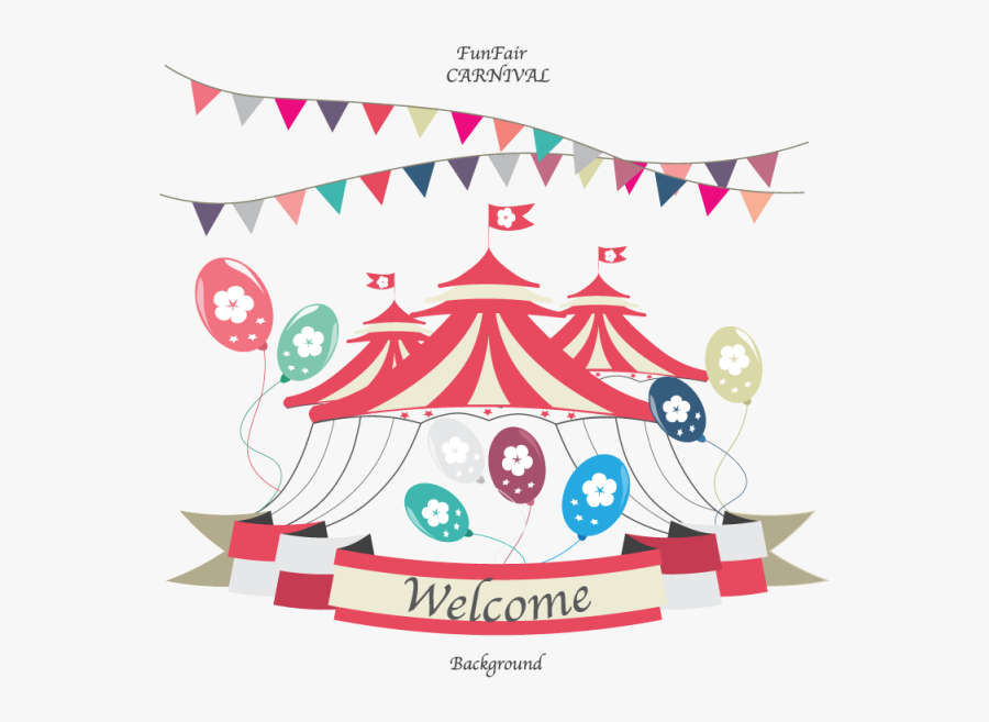 Clip Art Carnival Poster Templates - Transparent Background Fun Fair Png, Transparent Clipart