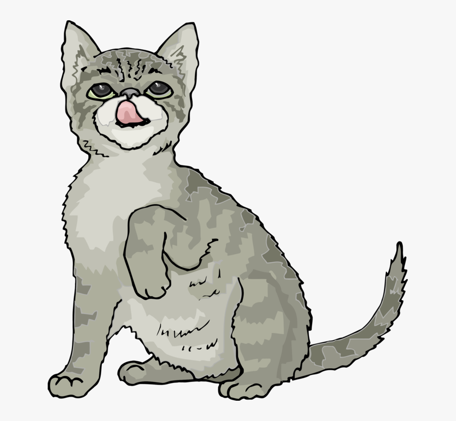 Wild Cat,carnivoran,artwork - Russian Blue Cat Clipart, Transparent Clipart