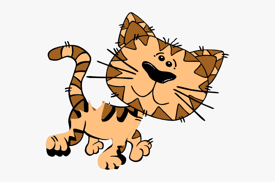 Cat Svg Clip Arts - No Background Cat Cartoon, Transparent Clipart