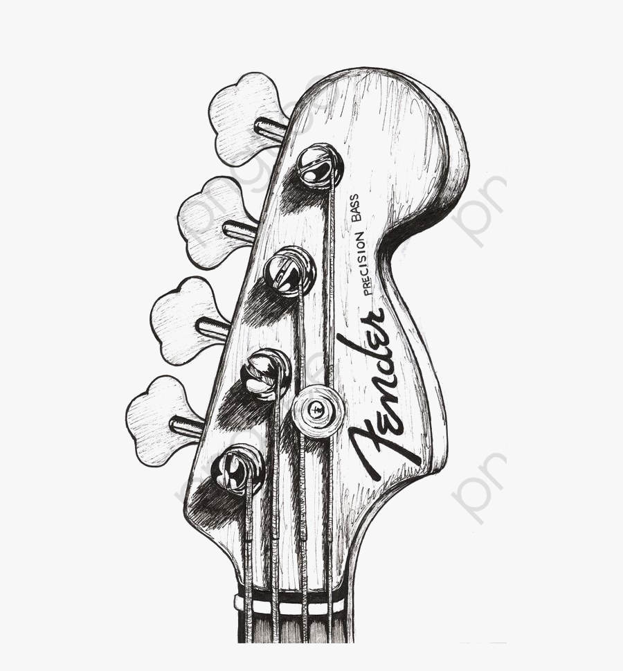 Transparent Guitar Clipart - Drawings Guitar, Transparent Clipart