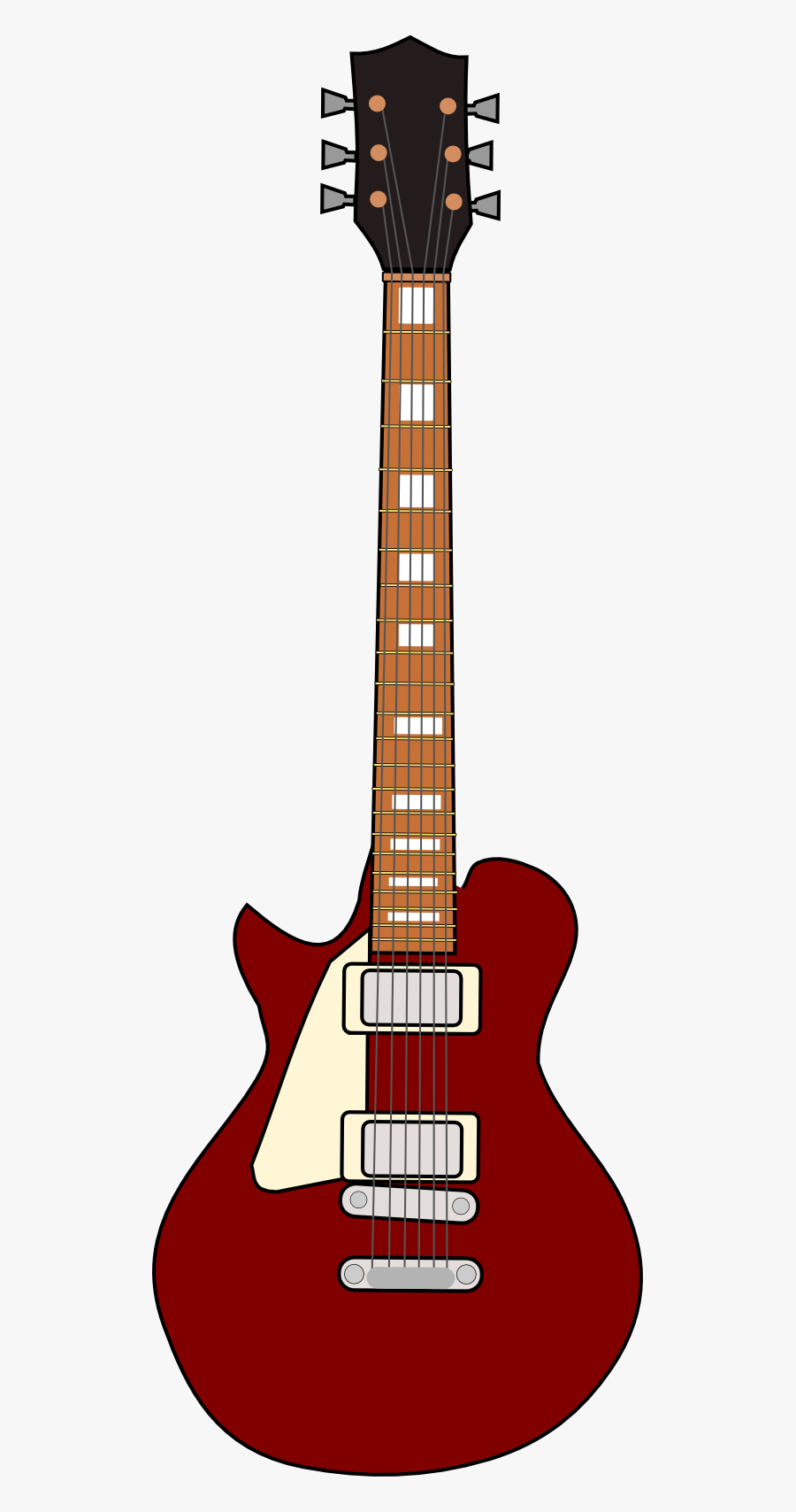 Broken Cliparthot Of Music - Gibson Les Paul, Transparent Clipart