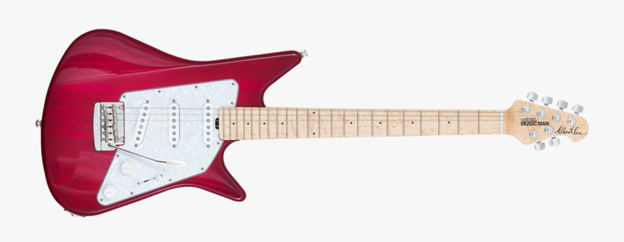 Pink Bass Burst Obispo Guitar Music Luis Clipart - Guitarra Music Man Albert Lee, Transparent Clipart