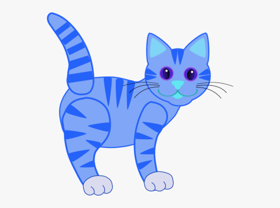 Blue Cat Clipart - Cat Clipart, Transparent Clipart