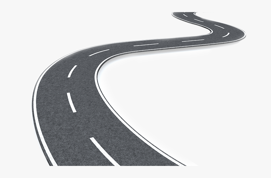 Transparent Road Lines Png - Winding Road Png, Transparent Clipart