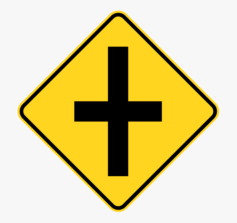 Winding Road Ahead Sign Clipart , Png Download - Merge Traffic Sign, Transparent Clipart