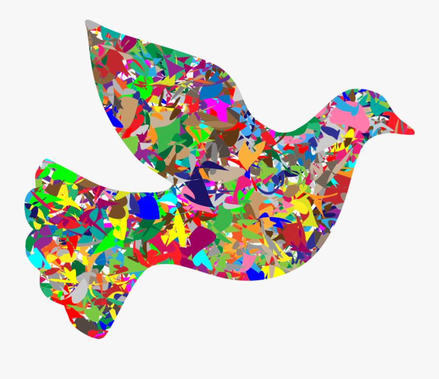 Party Supply,doves As Symbols,peace Symbols - Dove Modern Art, Transparent Clipart