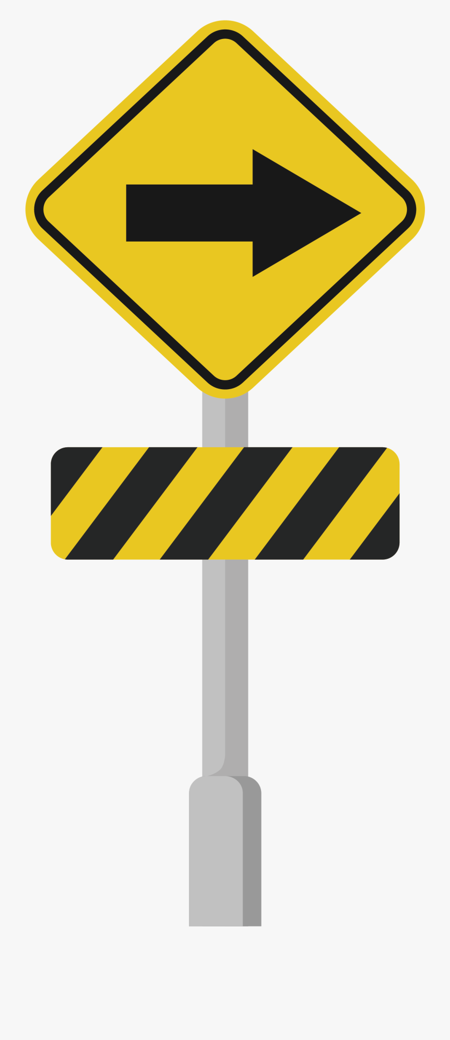 Clip Art Traffic Sign Download Right - Right Road Sign Png, Transparent Clipart