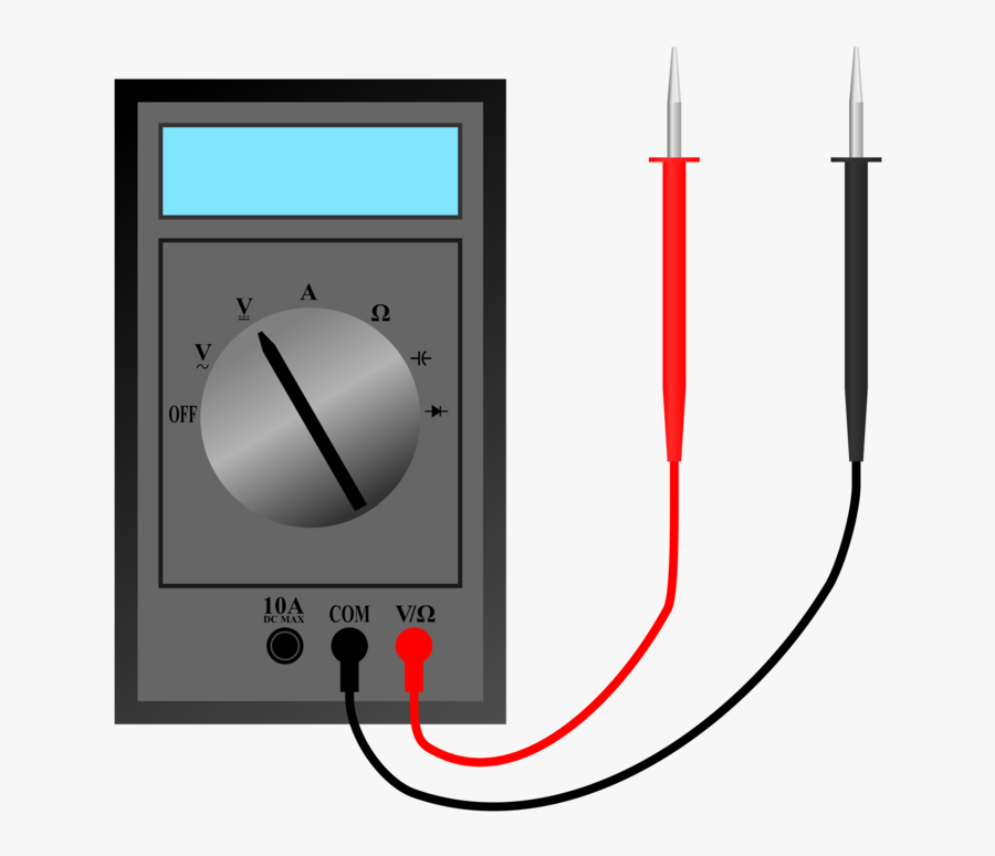 Digital Multimeter Electronics Ammeter Electric Potential - Multimeter Png, Transparent Clipart