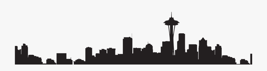 Hd In Post-production - Seattle Skyline Silhouette Transparent, Transparent Clipart