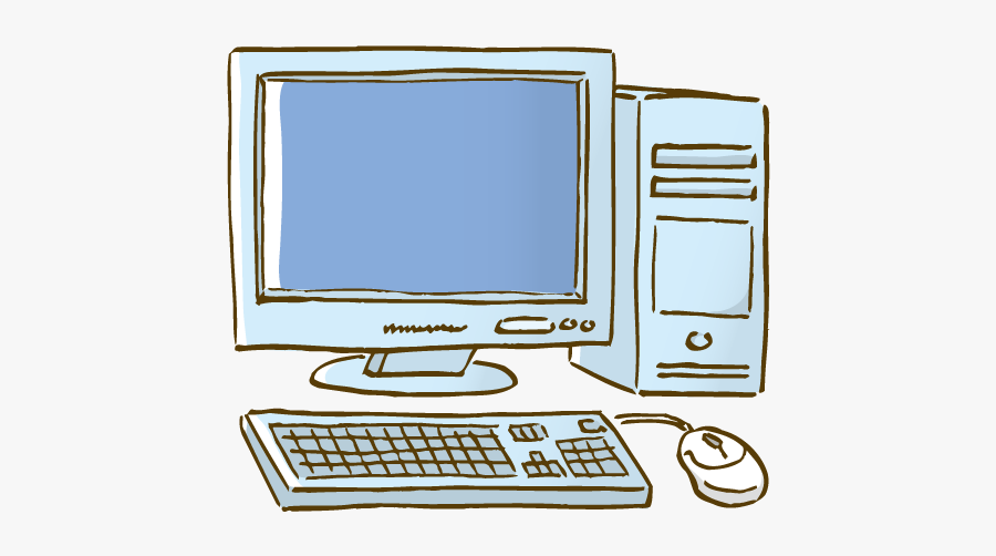 Desktop Computer Drawing At - Electronics, Transparent Clipart