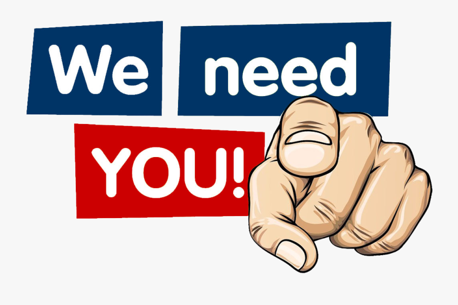Volunteers Needed Click Here To Learn Out How You Can - We Need A Volunteer, Transparent Clipart