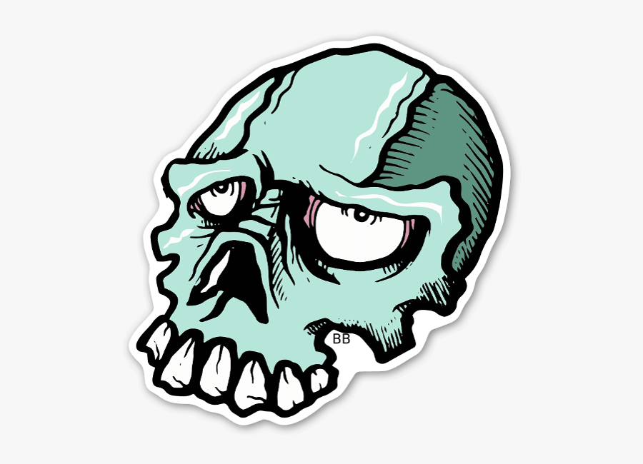 Transparent Cartoon Skull Png, Transparent Clipart