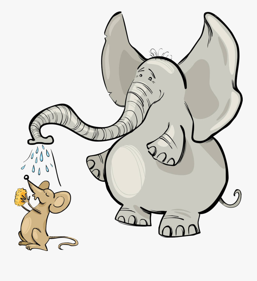 And Mouse Clip Art - Mouse And Elephant Clipart, Transparent Clipart