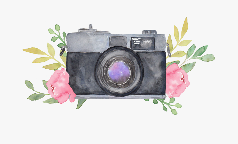 Collection Of Free Camera Drawing Watercolor - Watercolor Camera Dslr Png, Transparent Clipart